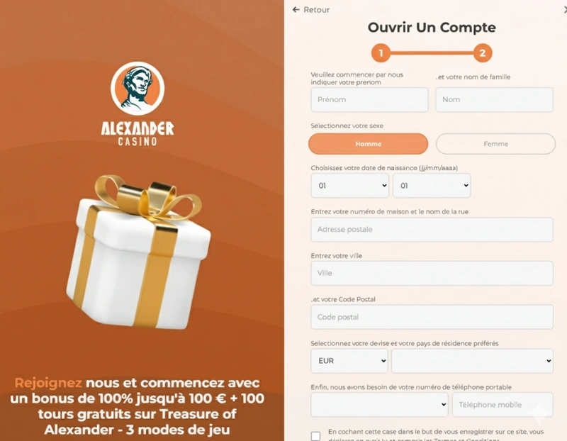 alexander registration page
